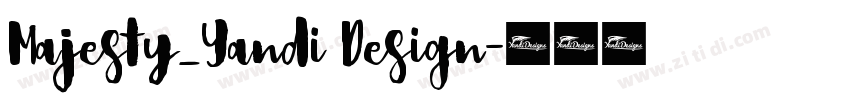 Majesty_Yandi Design字体转换